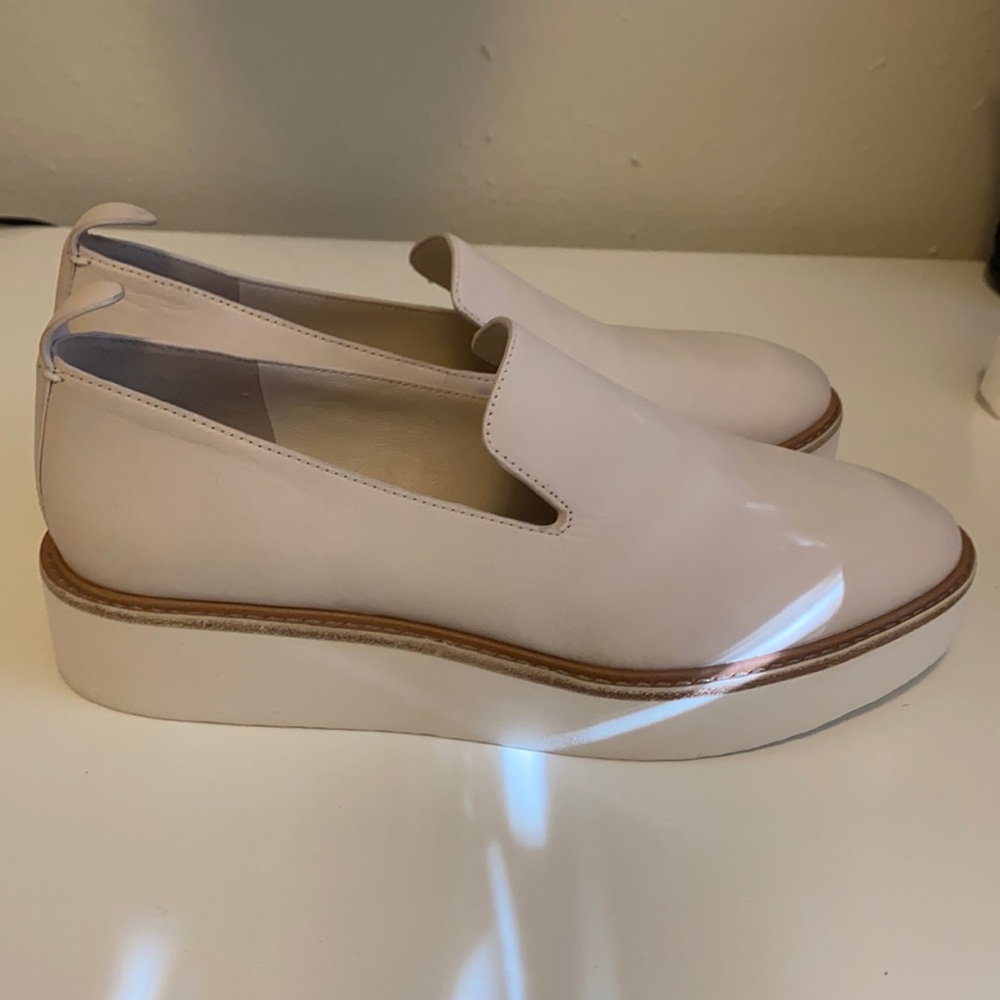 Vince off white slip on sneakers.